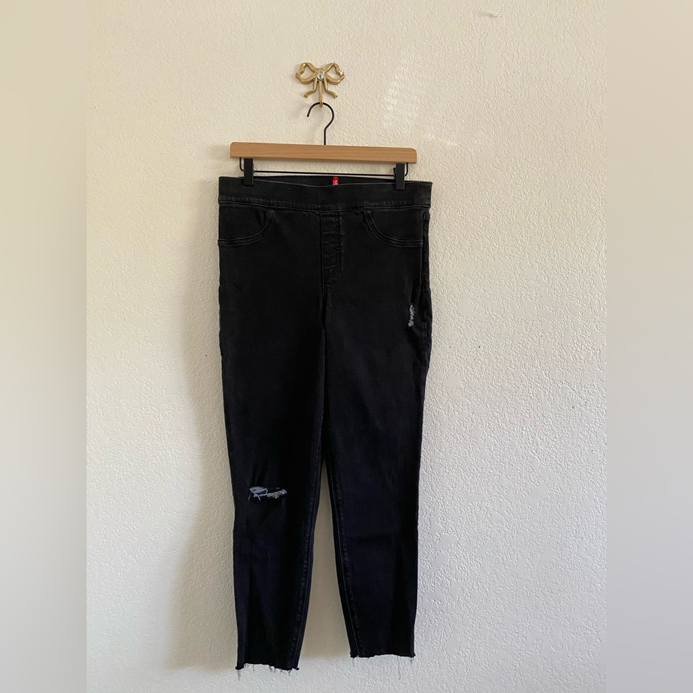 SPANX Vintage Distressed Skinny
Jeans Black 20213R Womens Large